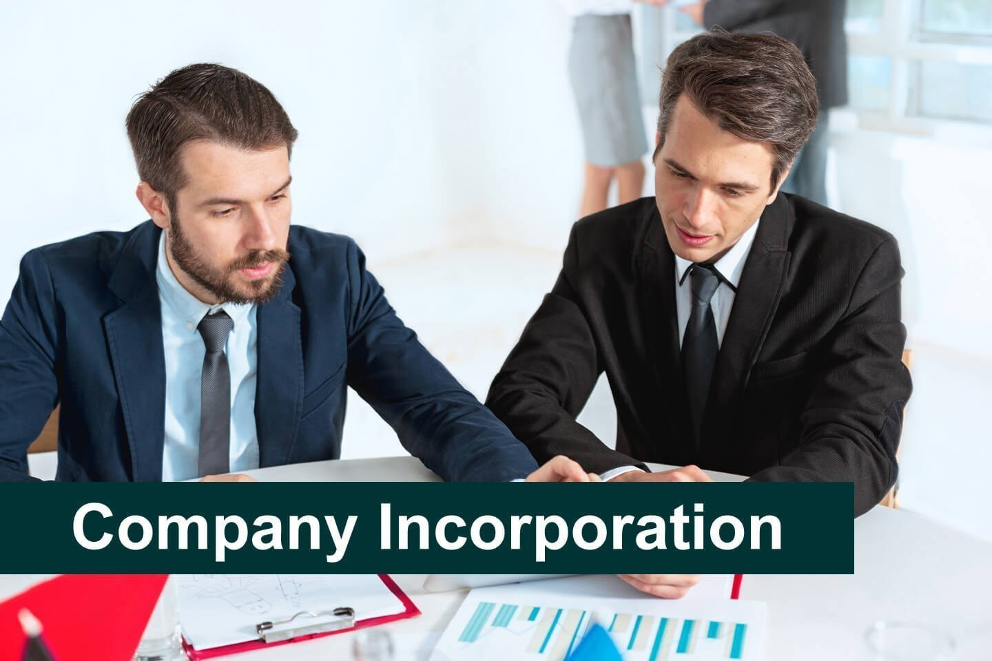 Building blocks representing company formation.