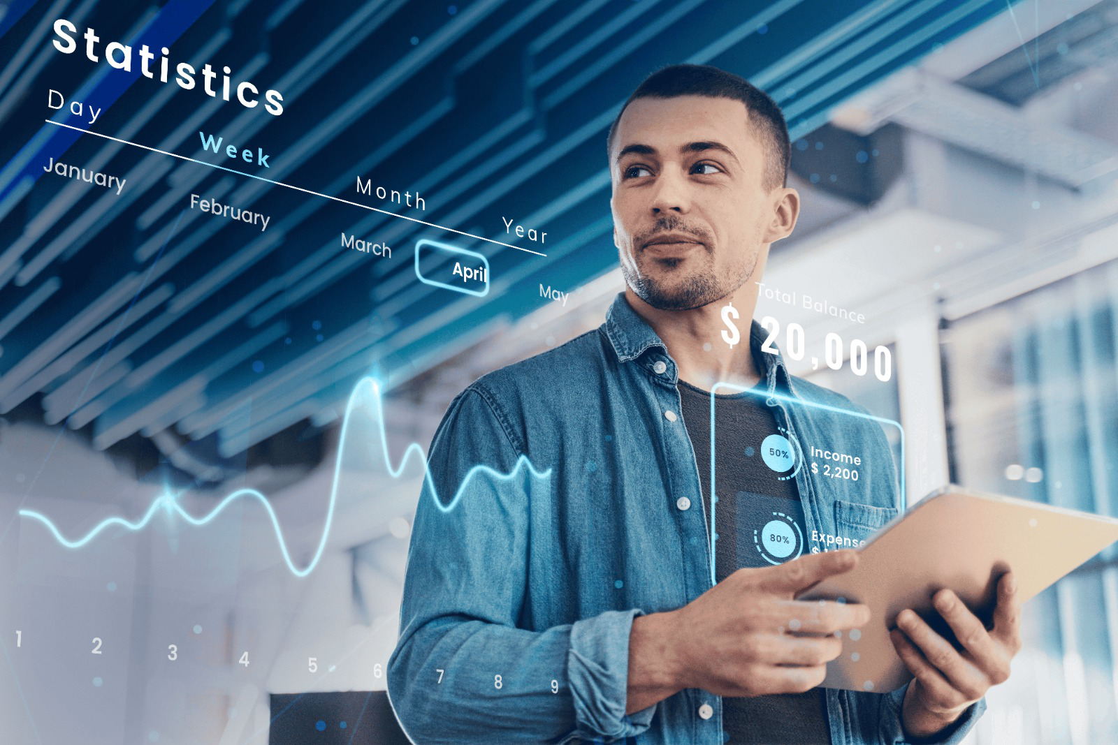 Data visualization and business intelligence dashboard.